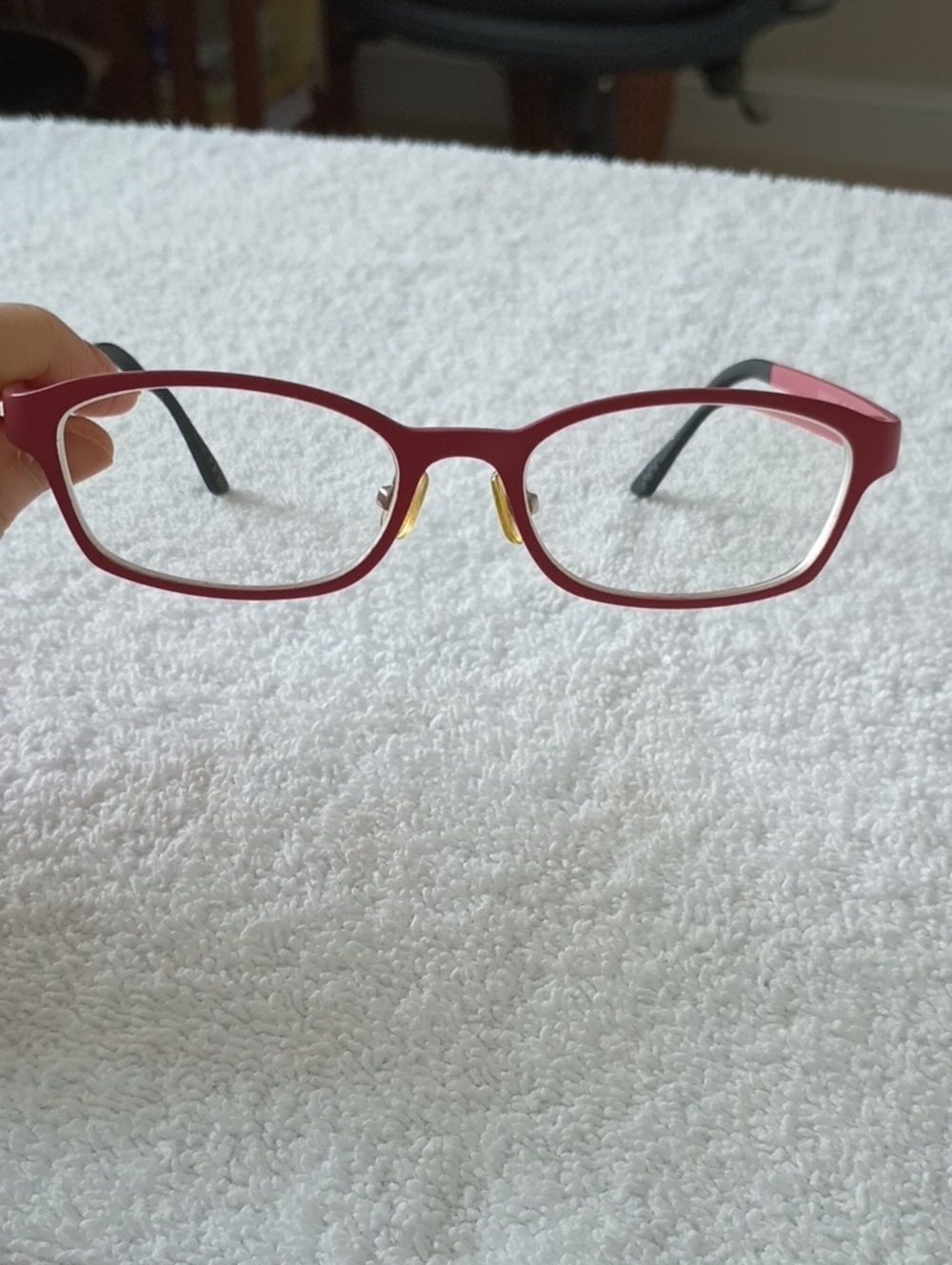 Hard Candy Pink and Black Eyeglass Frames + Hard Case